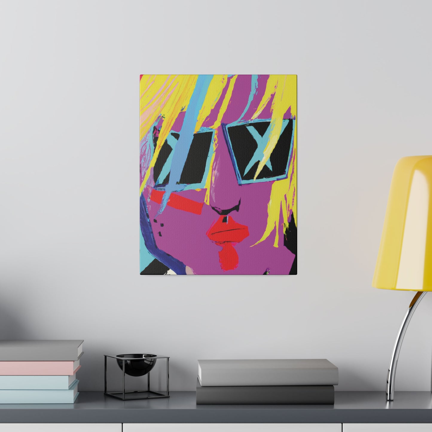 1712U - Rockstar Painting Print | Face | Abstract | Poster | Home Decor | Wall Art | Music Art | Canvas