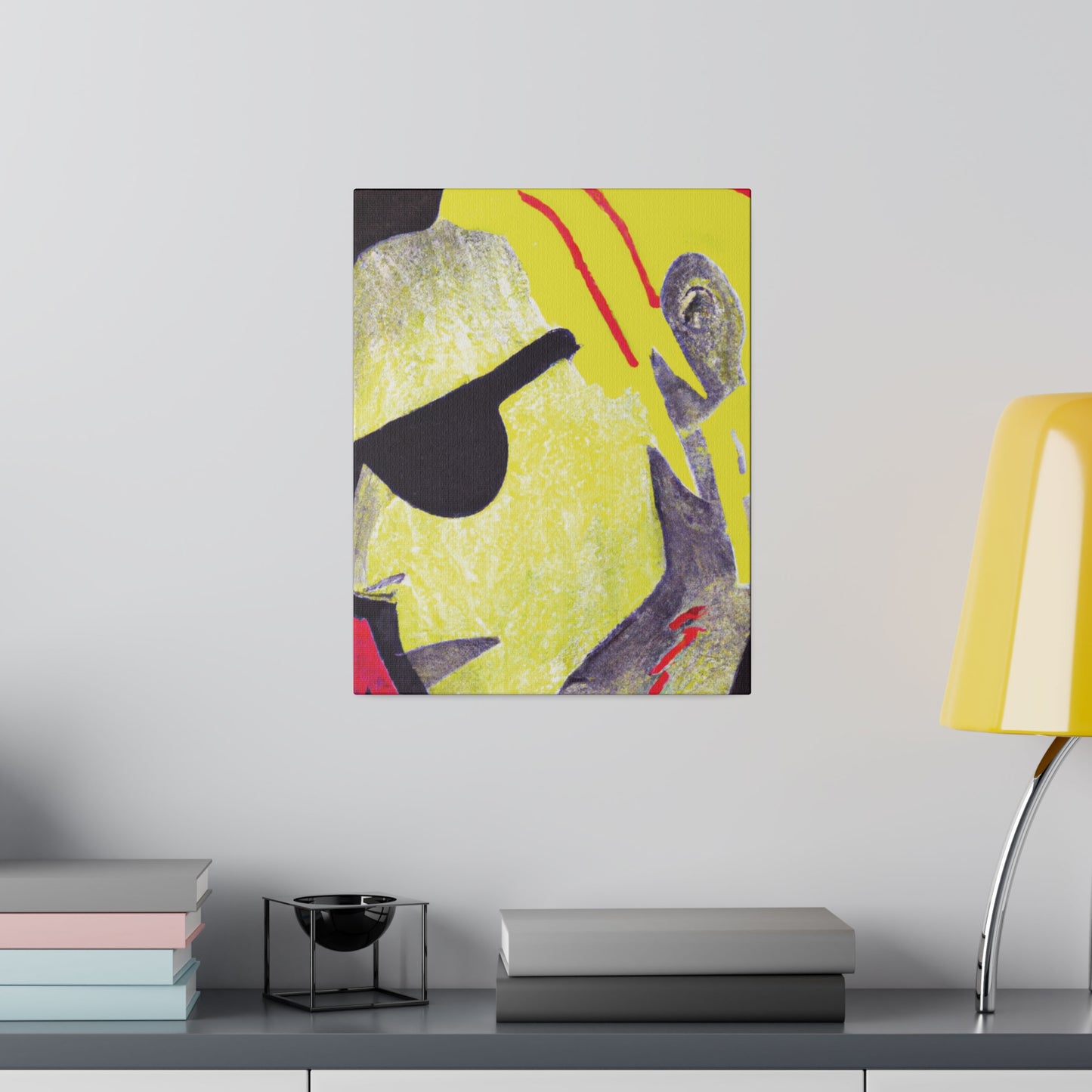 2942F - Rockstar Painting Print | Face | Abstract | Poster | Home Decor | Wall Art | Music Art | Canvas