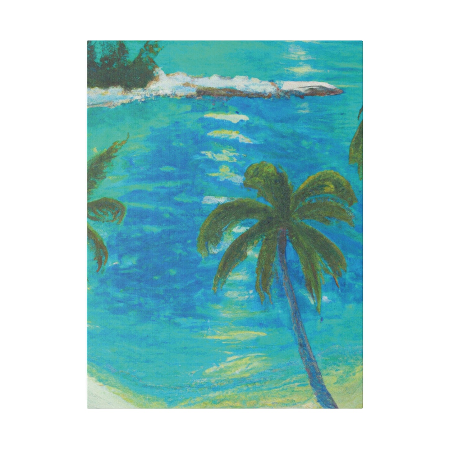 4512F - Bahamas Ocean Painting Print | Bahamas | Ocean | Beach | Poster | Home Decor | Wall Art | Canvas