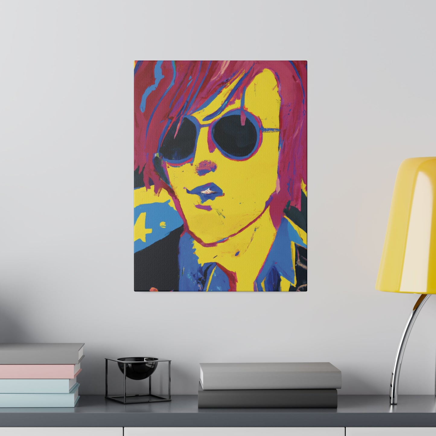 4543H - Rockstar Painting Print | Face | Abstract | Poster | Home Decor | Wall Art | Music Art | Canvas