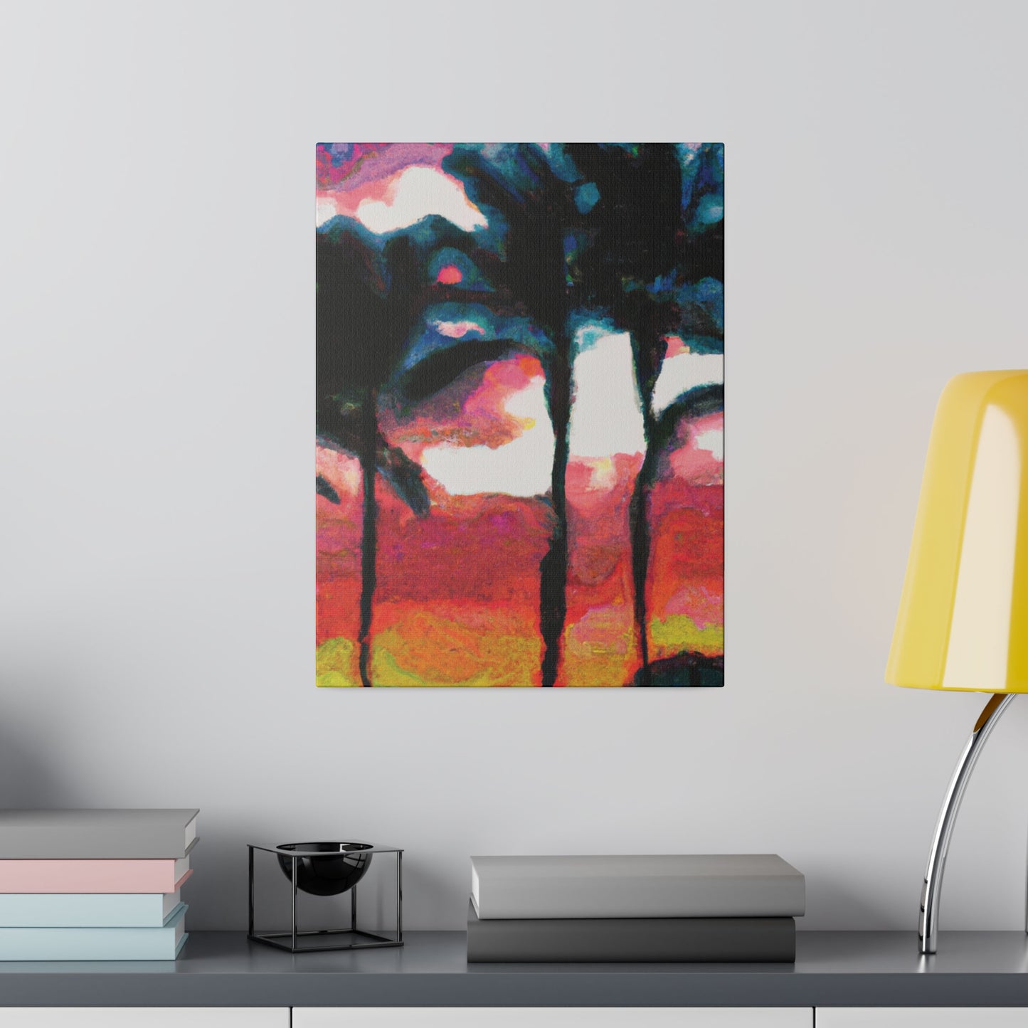 9677K - Miami Beach Sunset Painting Print | Miami | Beach | Sunset | Poster | Home Decor | Wall Art | Canvas