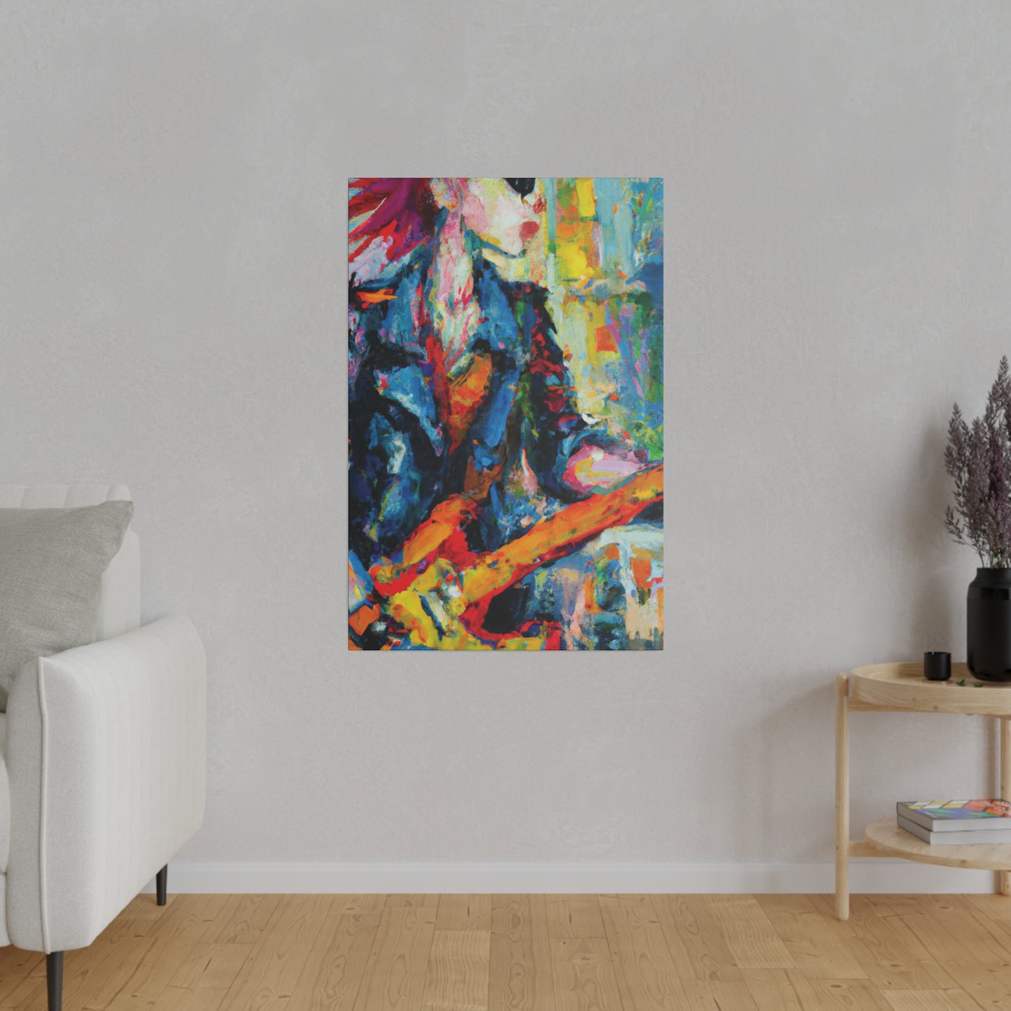 5379F - Rockstar Oil Painting Style Print | Poster | Home Decor | Wall Art | Music Art | Canvas