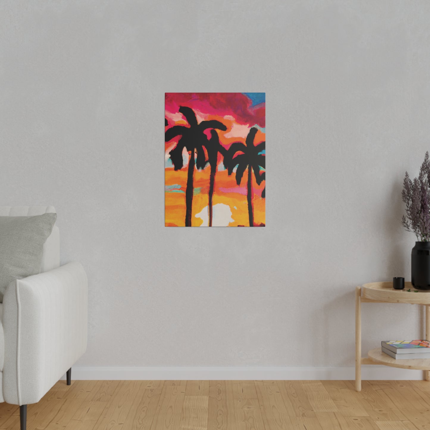 4763O - Miami Beach Sunset Painting Print | Miami | Beach | Sunset | Poster | Home Decor | Wall Art | Canvas