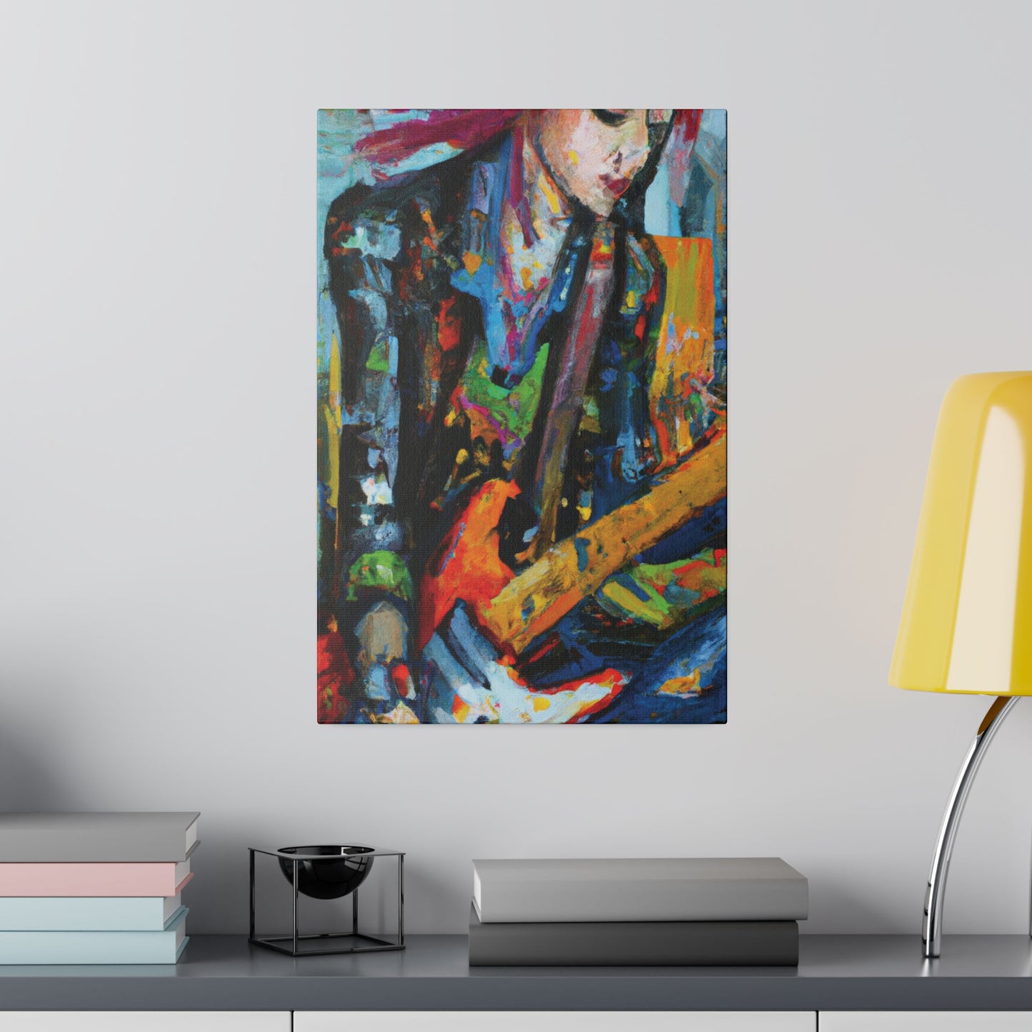 7893K - Rockstar Oil Painting Style Print | Poster | Home Decor | Wall Art | Music Art | Canvas