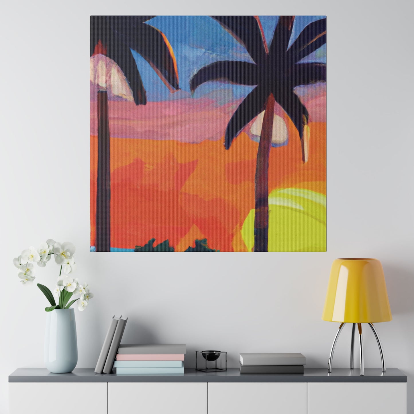 7368X - Miami Beach Sunset Painting Print | Miami | Beach | Sunset | Poster | Home Decor | Wall Art | Canvas