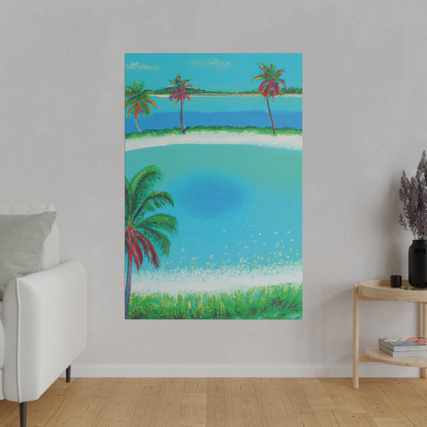 2198G - Bahamas Ocean Painting Print | Bahamas | Ocean | Beach | Poster | Home Decor | Wall Art | Canvas