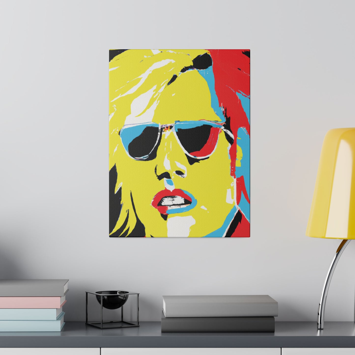 7436R - Rockstar Painting Print | Face | Abstract | Poster | Home Decor | Wall Art | Music Art | Canvas