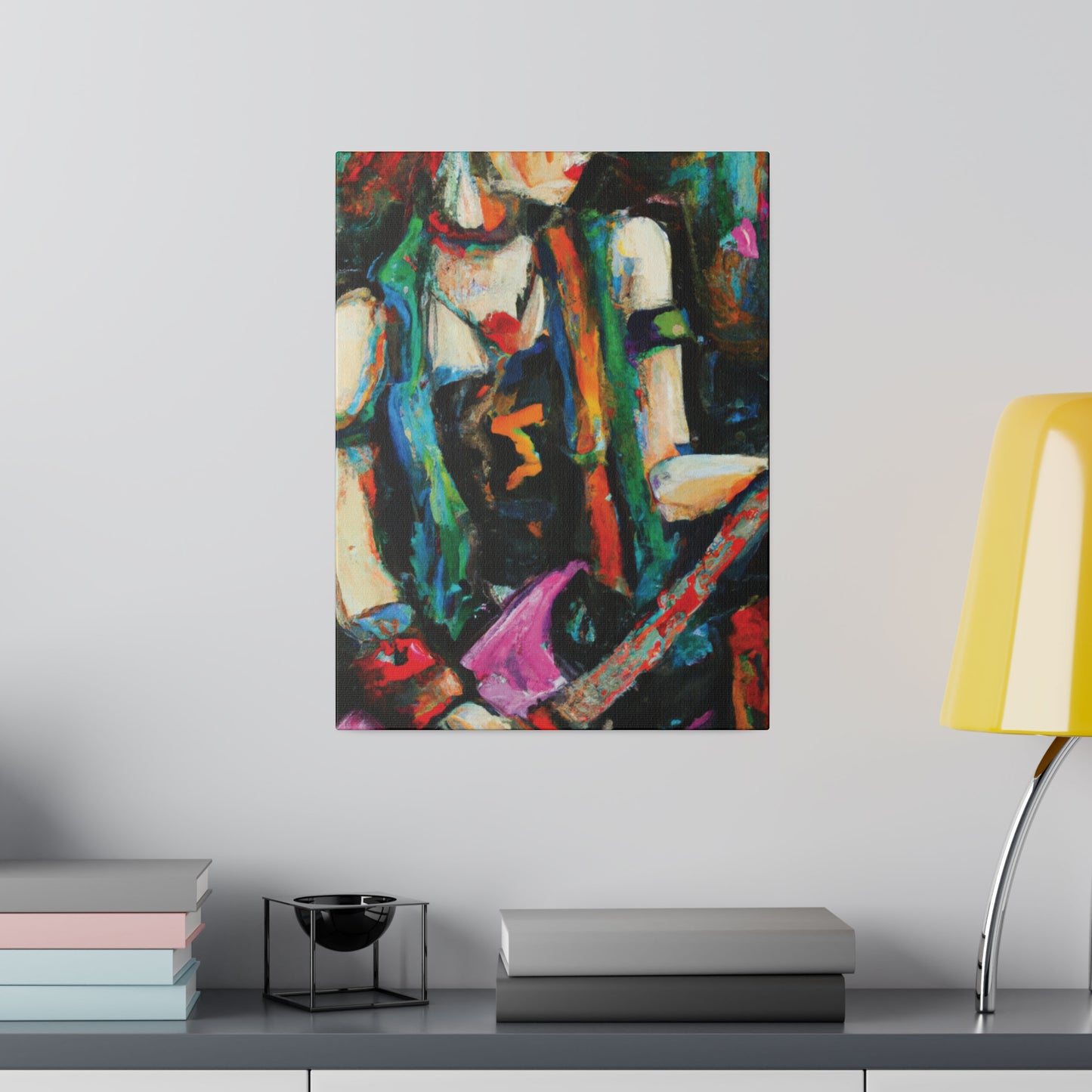 2705X - Rockstar Oil Painting Style Print | Poster | Home Decor | Wall Art | Music Art | Canvas