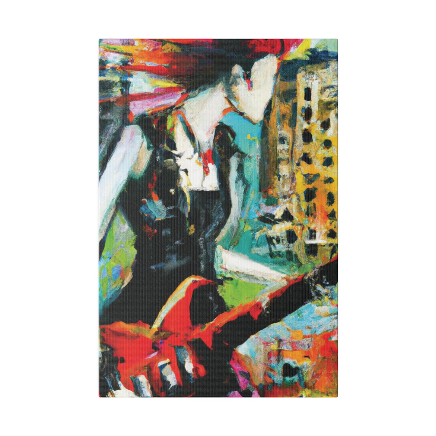 3226O - Rockstar Oil Painting Style Print | Poster | Home Decor | Wall Art | Music Art | Canvas