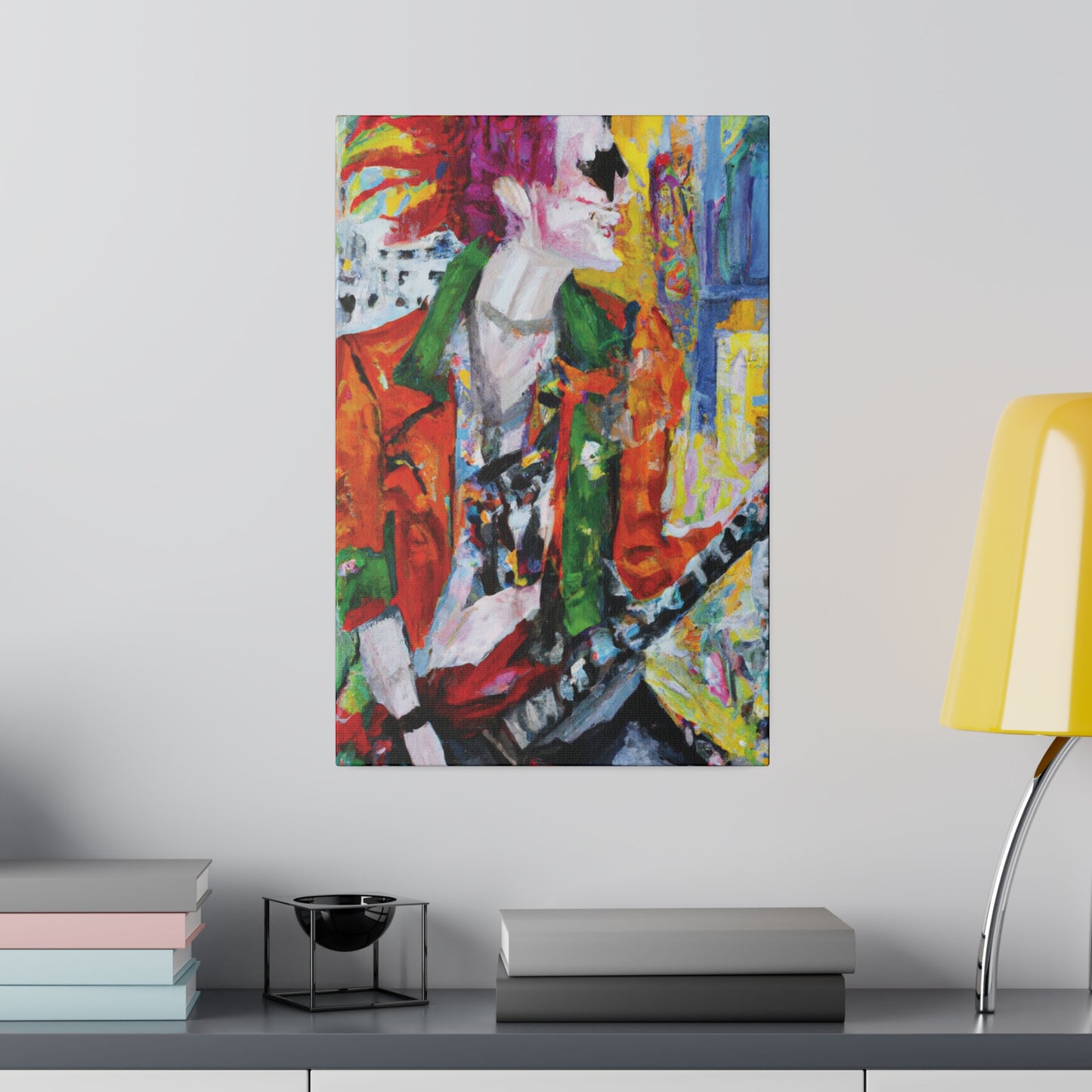 8997X - Rockstar Oil Painting Style Print | Poster | Home Decor | Wall Art | Music Art | Canvas