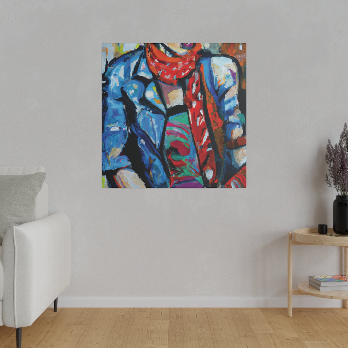 8142T - Rockstar Oil Painting Style Print | Poster | Home Decor | Wall Art | Music Art | Canvas