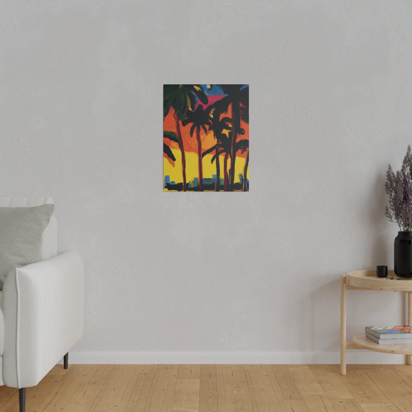 7398G - Miami Beach Sunset Painting Print | Miami | Beach | Sunset | Poster | Home Decor | Wall Art | Canvas