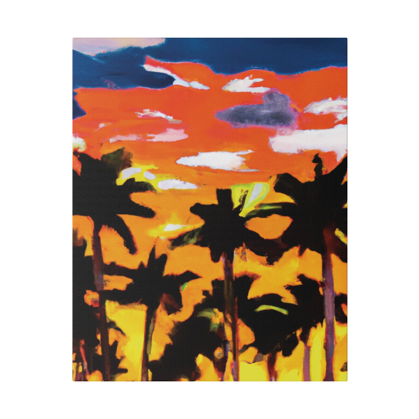 8206A - Miami Beach Sunset Painting Print | Miami | Beach | Sunset | Poster | Home Decor | Wall Art | Canvas