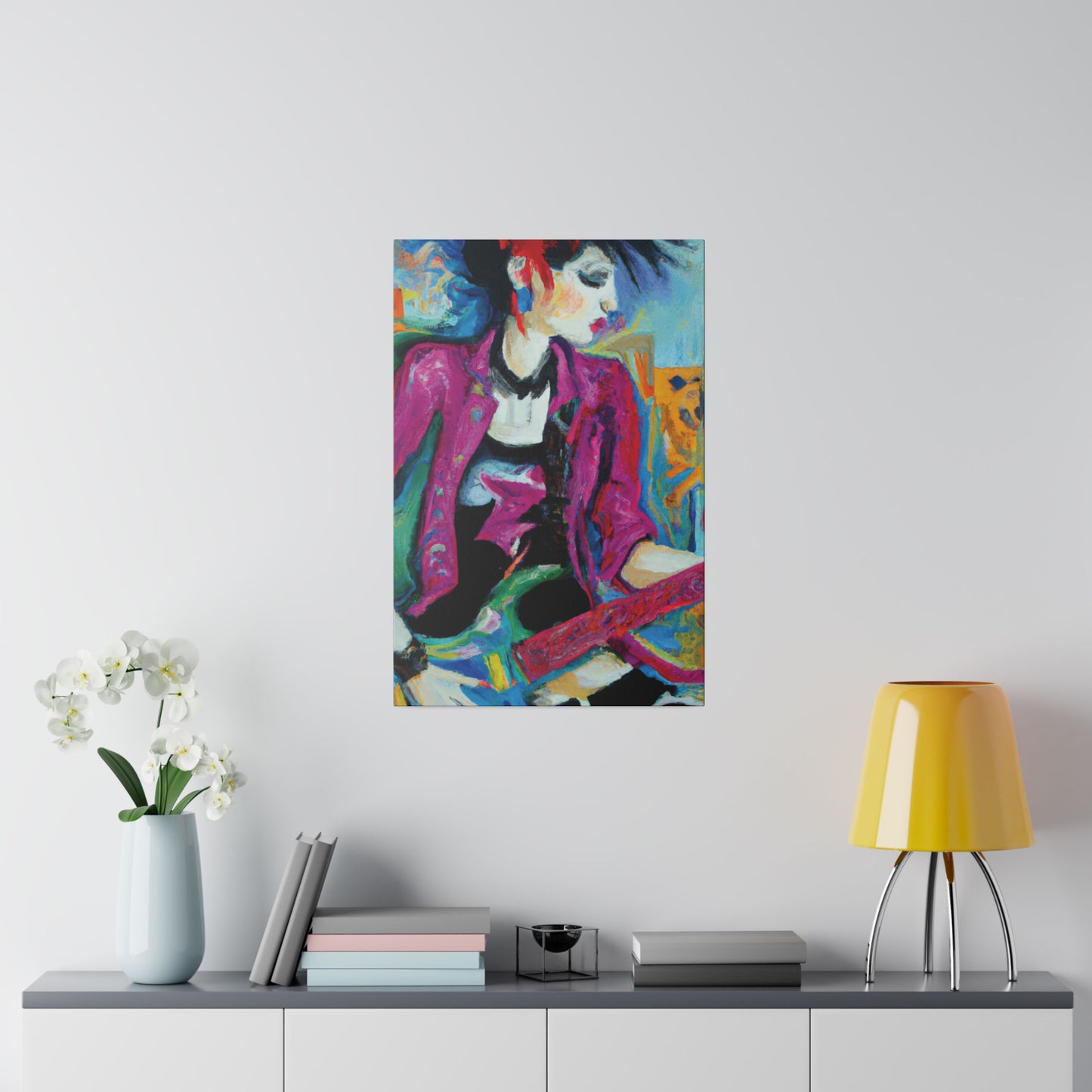 2711A - Rockstar Oil Painting Style Print | Poster | Home Decor | Wall Art | Music Art | Canvas