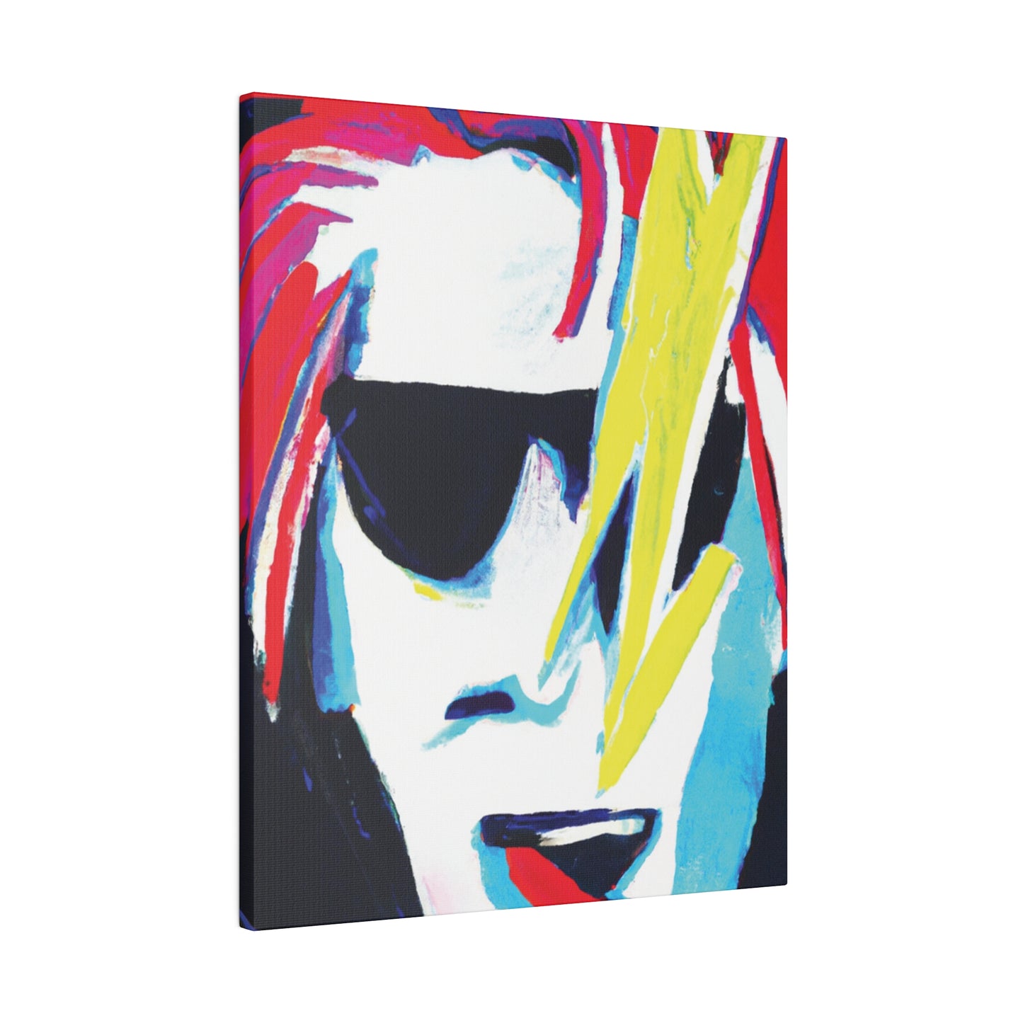 6481K - Rockstar Painting Print | Face | Abstract | Poster | Home Decor | Wall Art | Music Art | Canvas