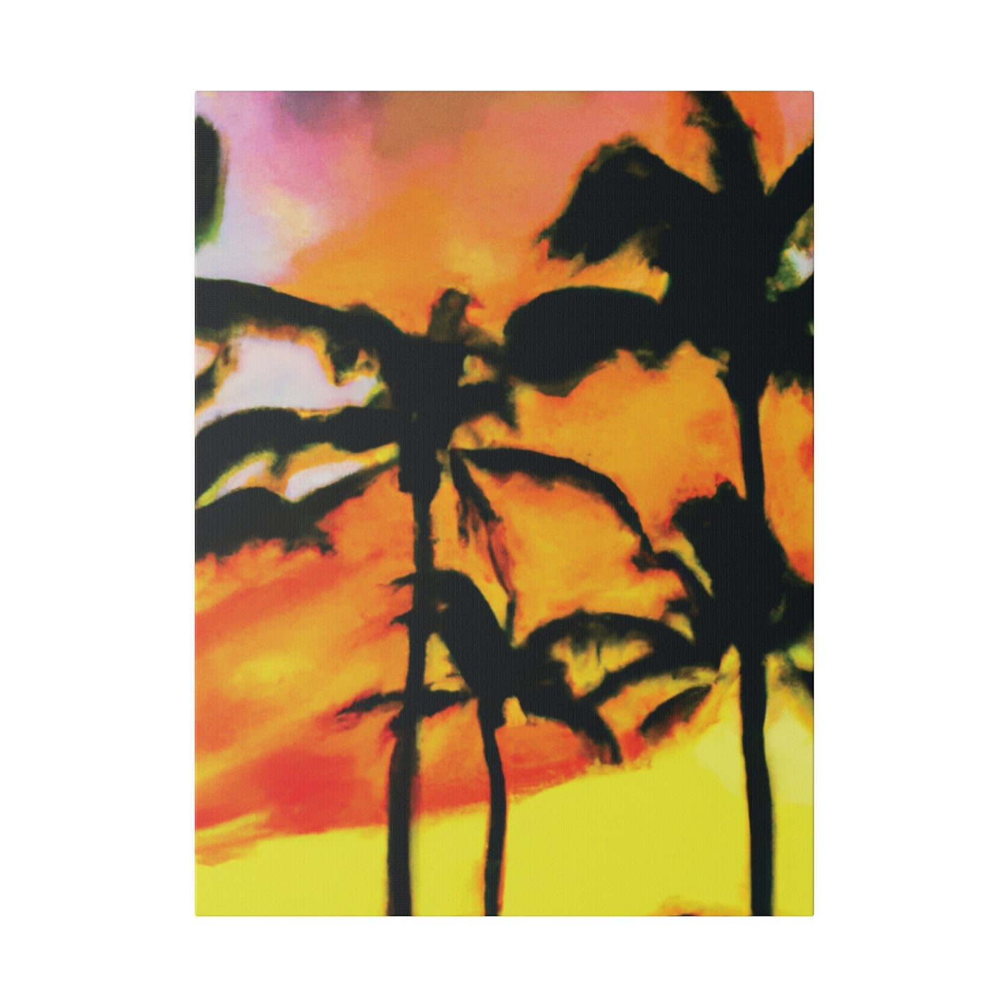 8694V - Miami Beach Sunset Painting Print | Miami | Beach | Sunset | Poster | Home Decor | Wall Art | Canvas
