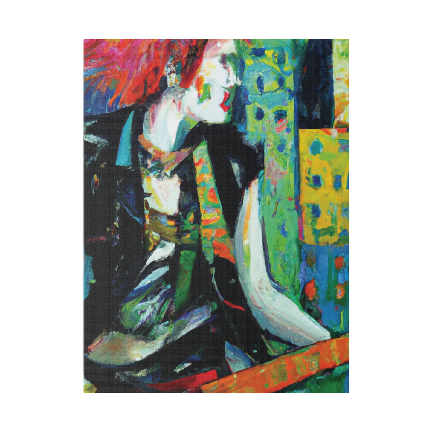8726V - Rockstar Oil Painting Style Print | Poster | Home Decor | Wall Art | Music Art | Canvas