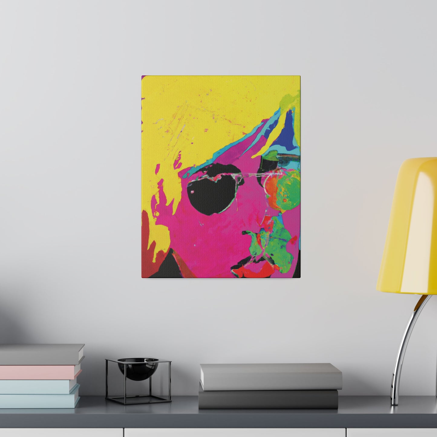 7141U - Rockstar Painting Print | Face | Abstract | Poster | Home Decor | Wall Art | Music Art | Canvas