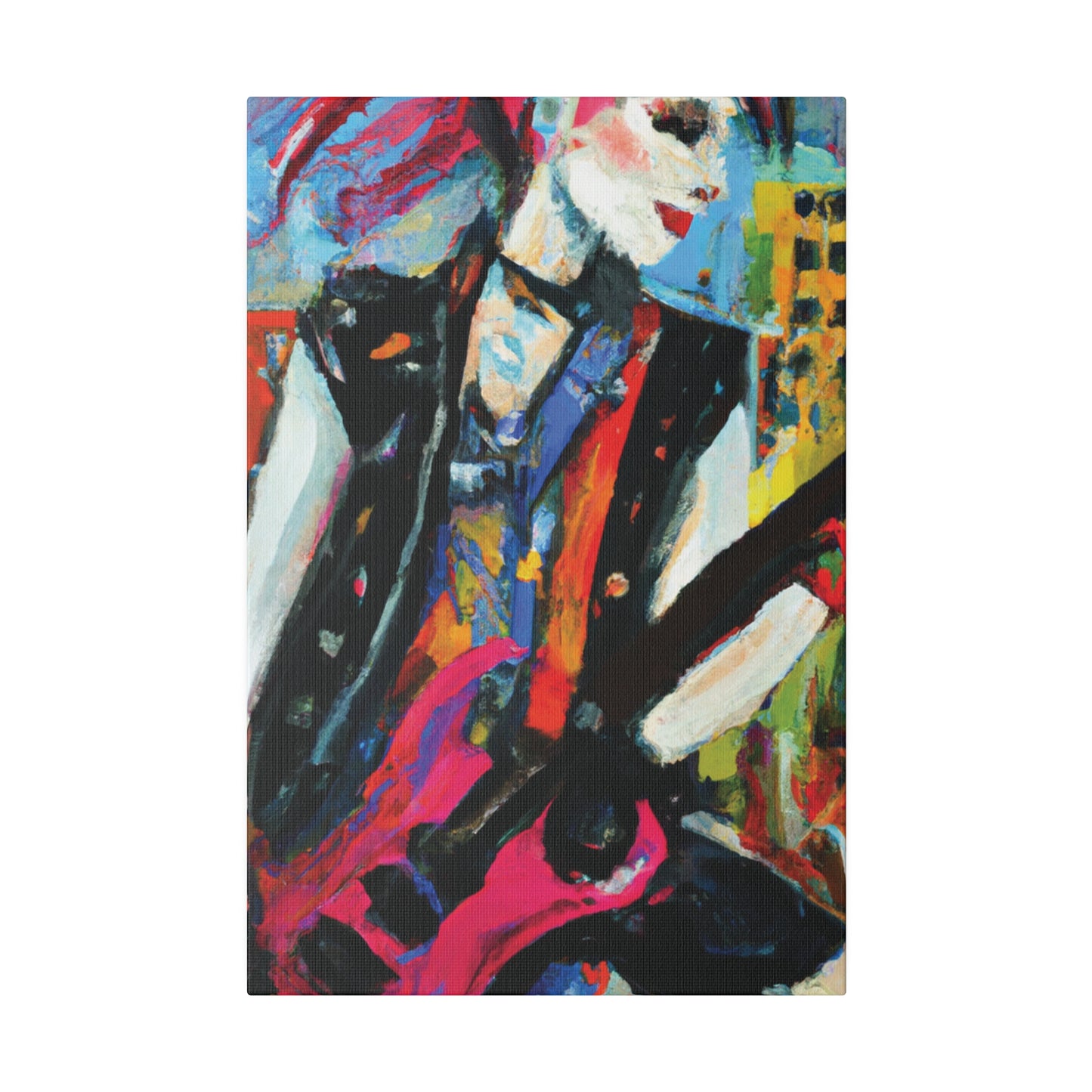 6735O - Rockstar Oil Painting Style Print | Poster | Home Decor | Wall Art | Music Art | Canvas