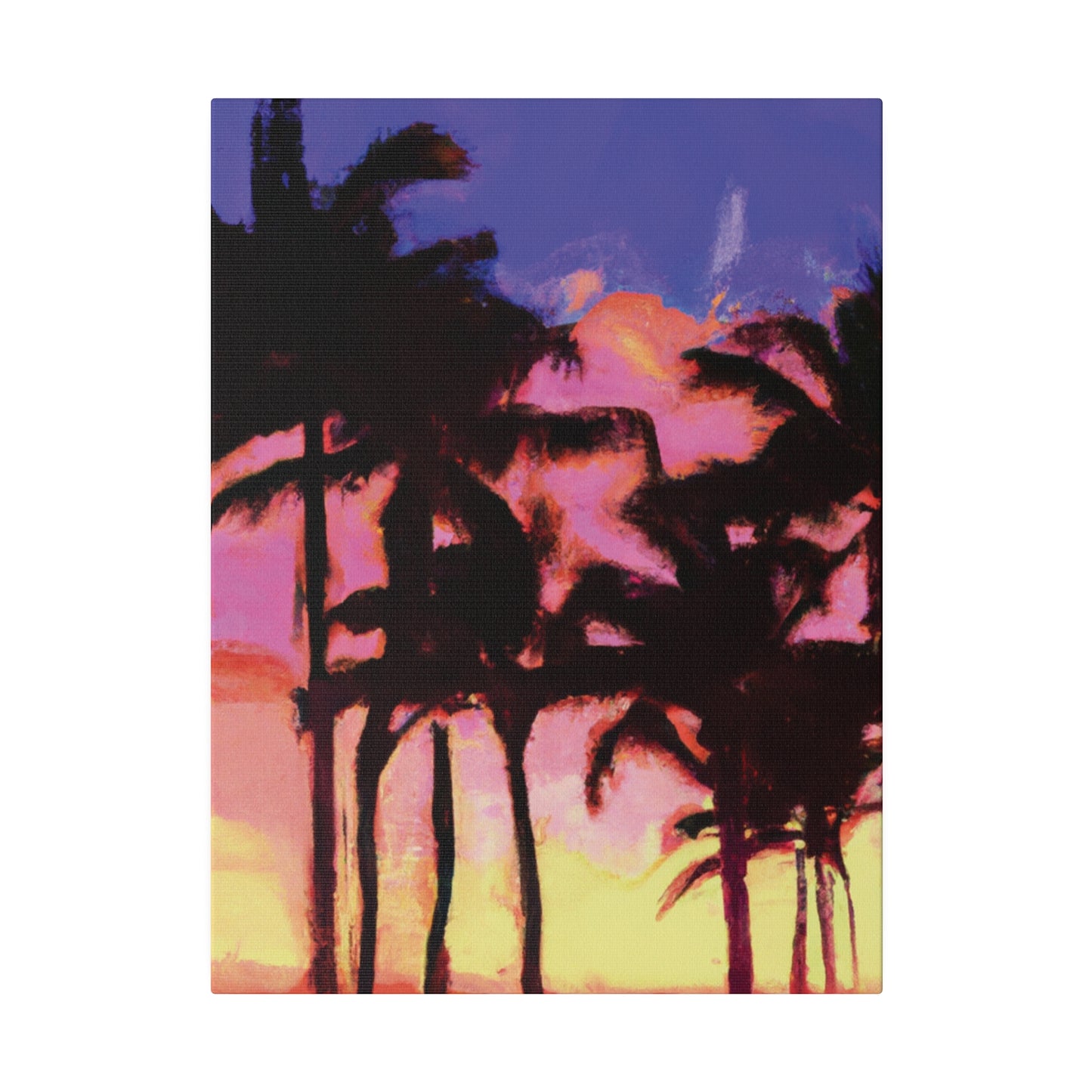 9365H - Miami Beach Sunset Painting Print | Miami | Beach | Sunset | Poster | Home Decor | Wall Art | Canvas