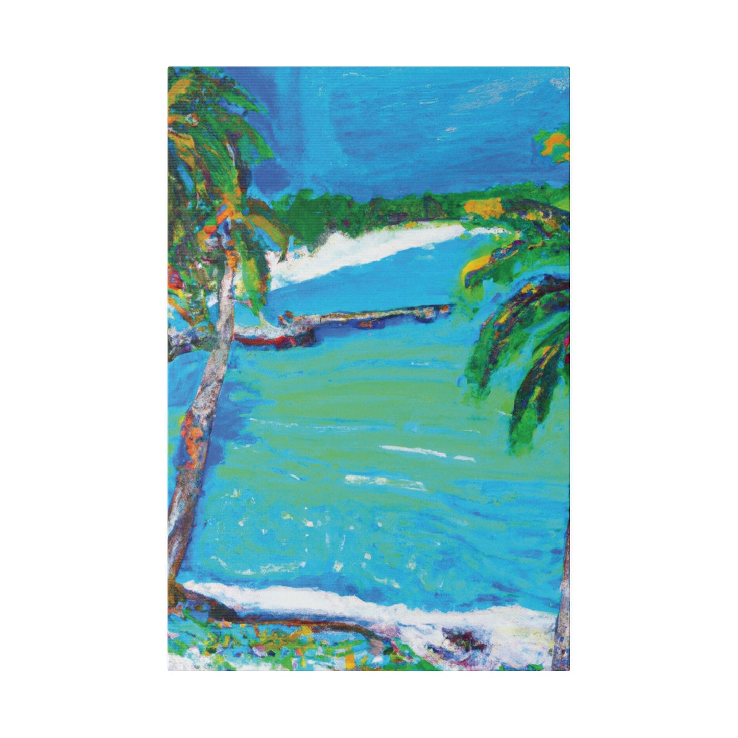 2499M - Bahamas Ocean Painting Print | Bahamas | Ocean | Beach | Poster | Home Decor | Wall Art | Canvas