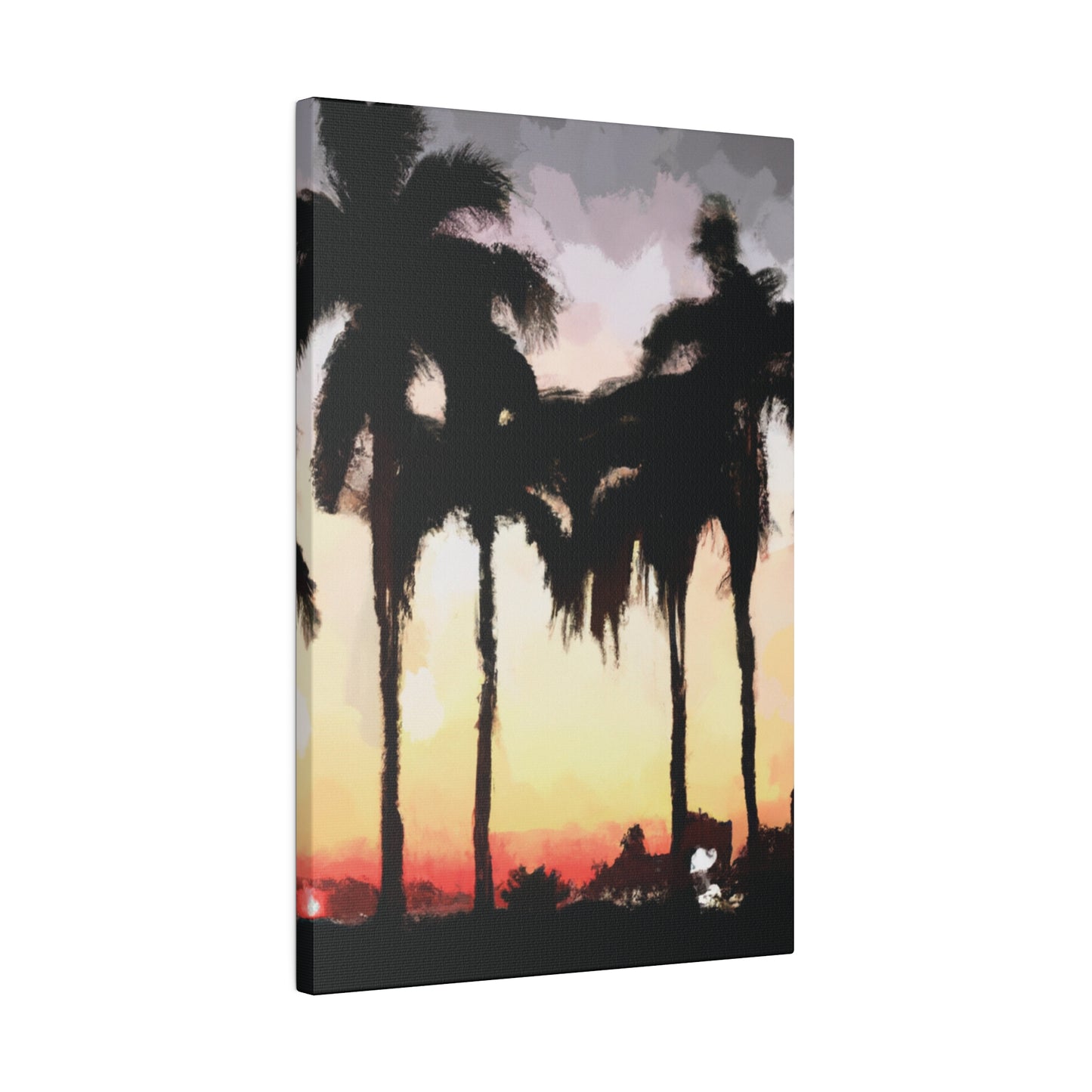 4763J - Miami Beach Sunset Painting Print | Miami | Beach | Sunset | Poster | Home Decor | Wall Art | Canvas