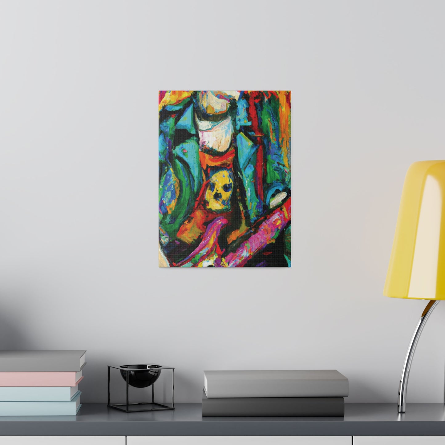 3118K - Rockstar Oil Painting Style Print | Poster | Home Decor | Wall Art | Music Art | Canvas