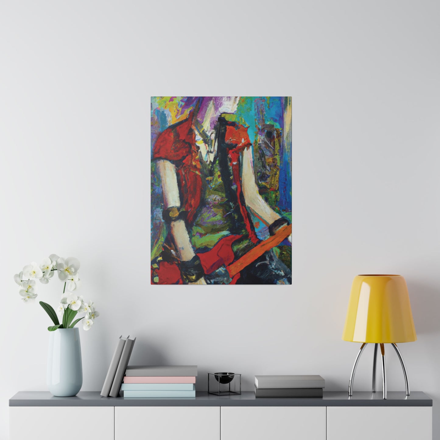 2205O - Rockstar Oil Painting Style Print | Poster | Home Decor | Wall Art | Music Art | Canvas