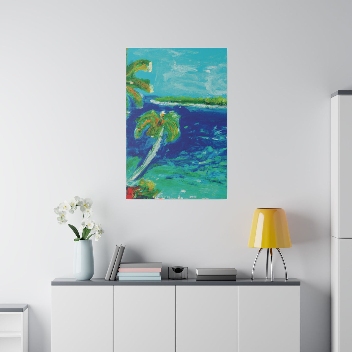 4657V - Bahamas Ocean Painting Print | Bahamas | Ocean | Beach | Poster | Home Decor | Wall Art | Canvas