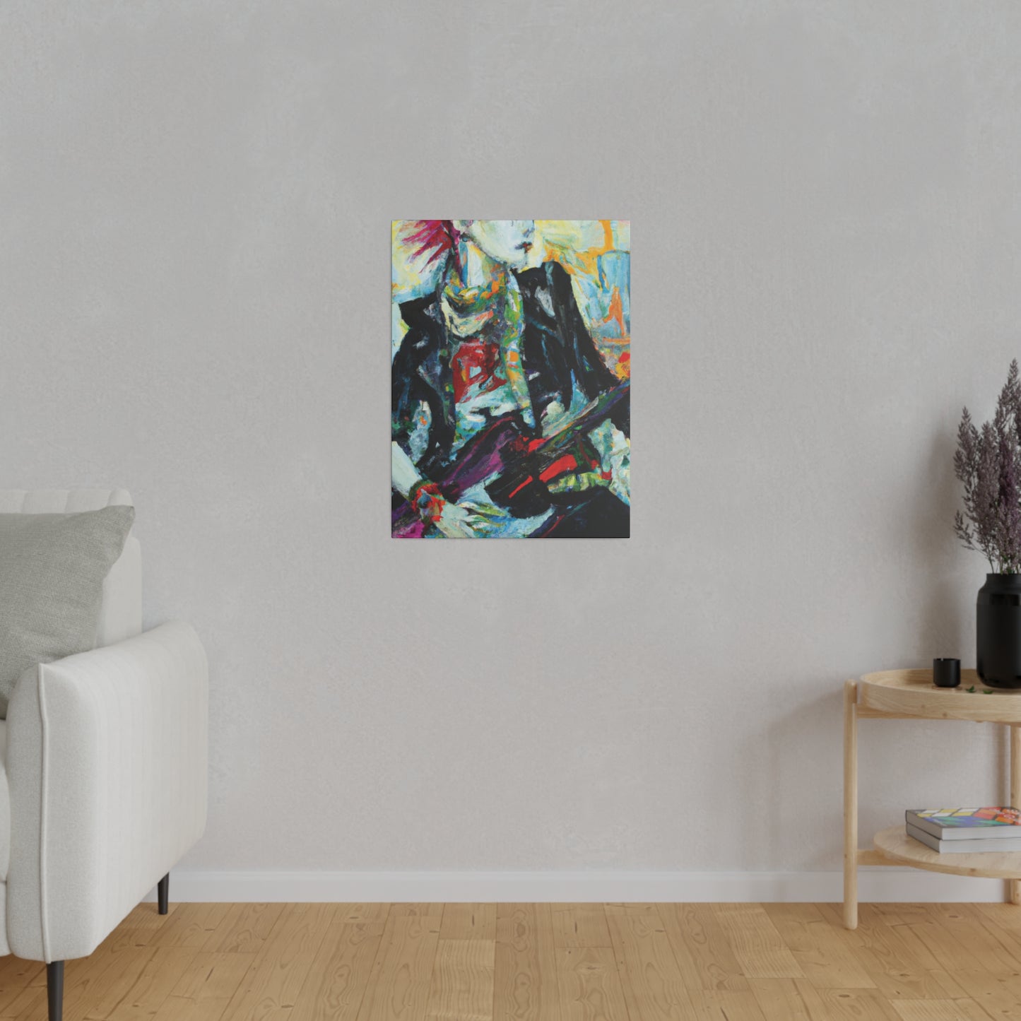 8915H - Rockstar Oil Painting Style Print | Poster | Home Decor | Wall Art | Music Art | Canvas