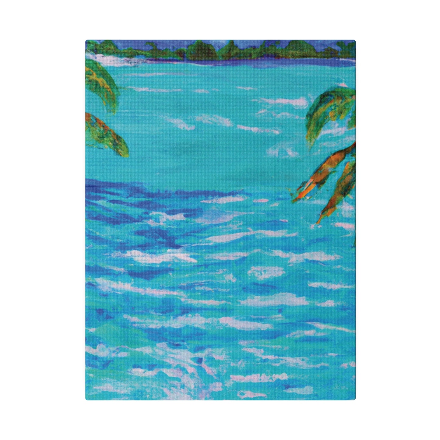 5802L - Bahamas Ocean Painting Print | Bahamas | Ocean | Beach | Poster | Home Decor | Wall Art | Canvas