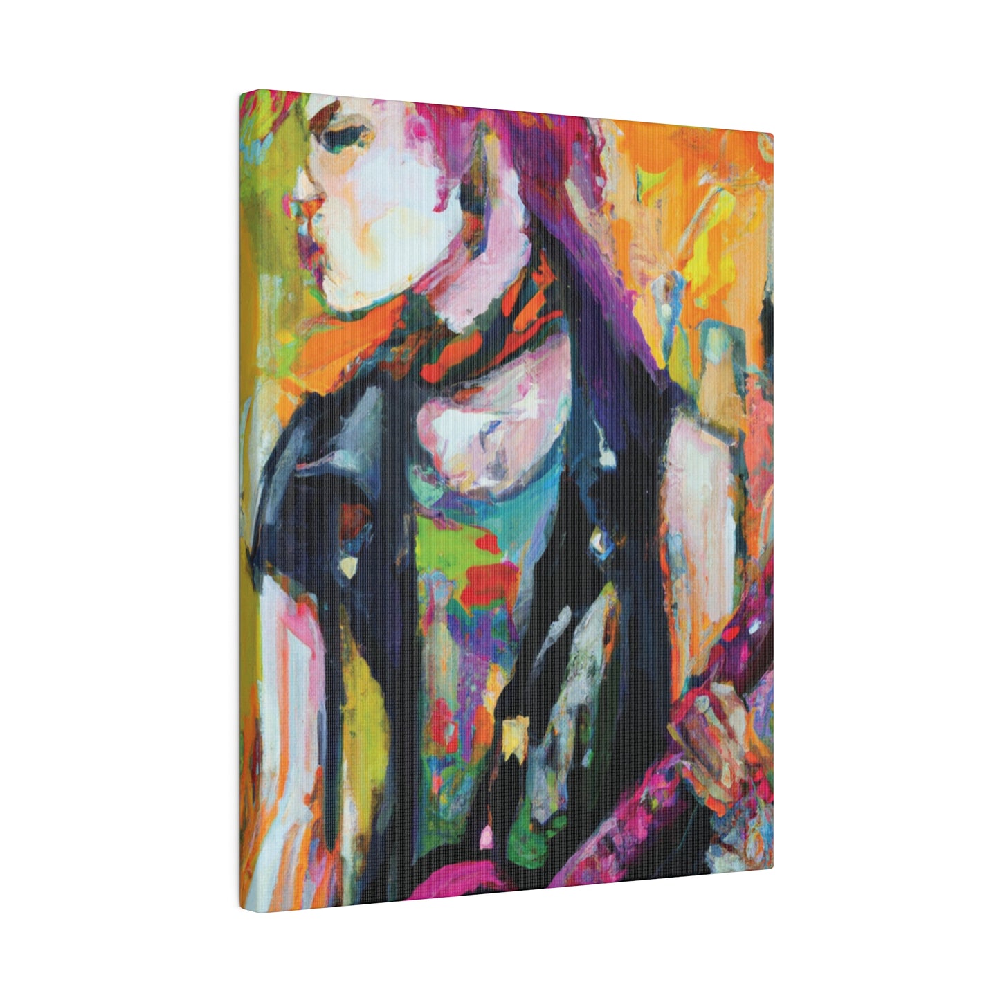 1138X - Rockstar Oil Painting Style Print | Poster | Home Decor | Wall Art | Music Art | Canvas