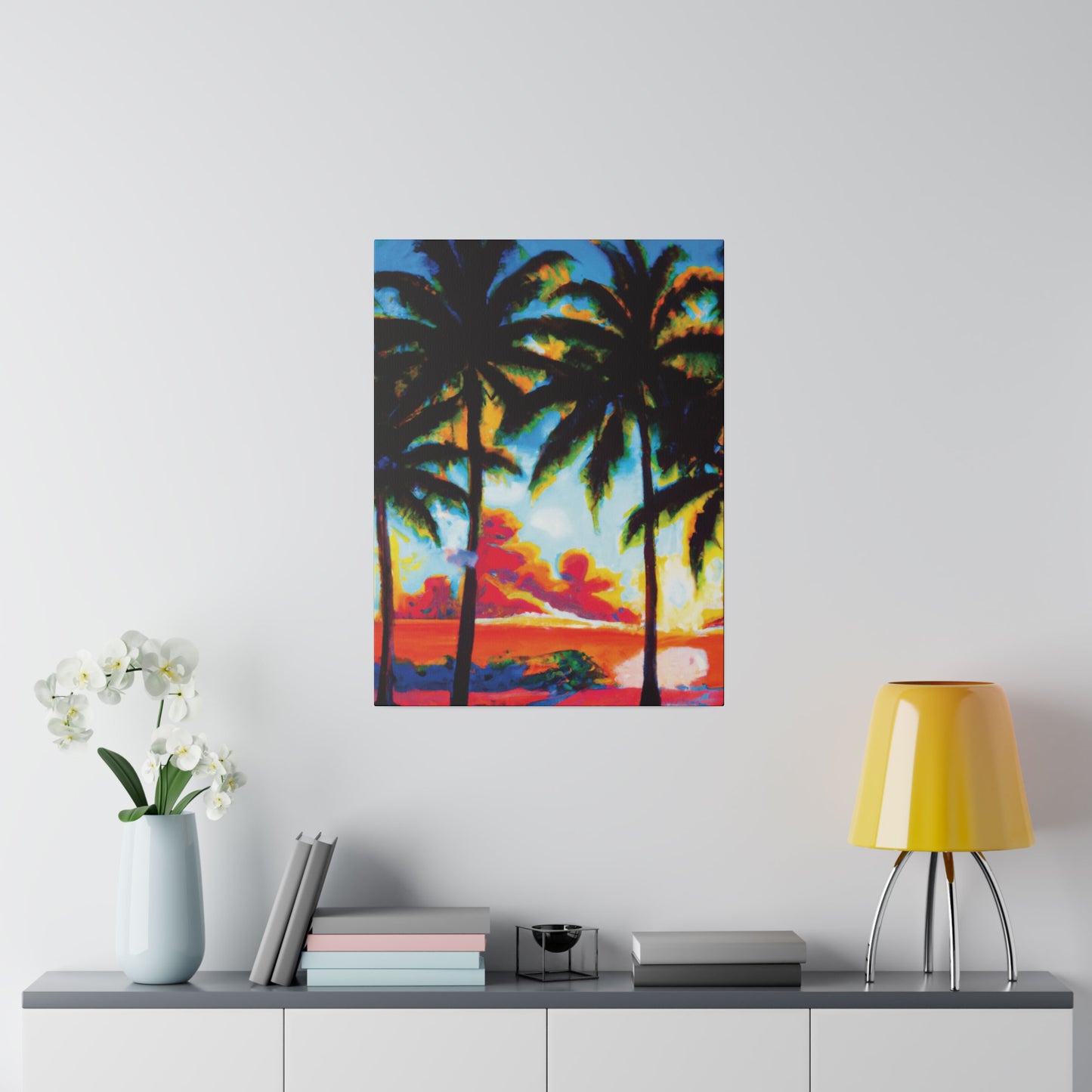 941Q - Miami Beach Sunset Painting Print | Miami | Beach | Sunset | Poster | Home Decor | Wall Art | Canvas