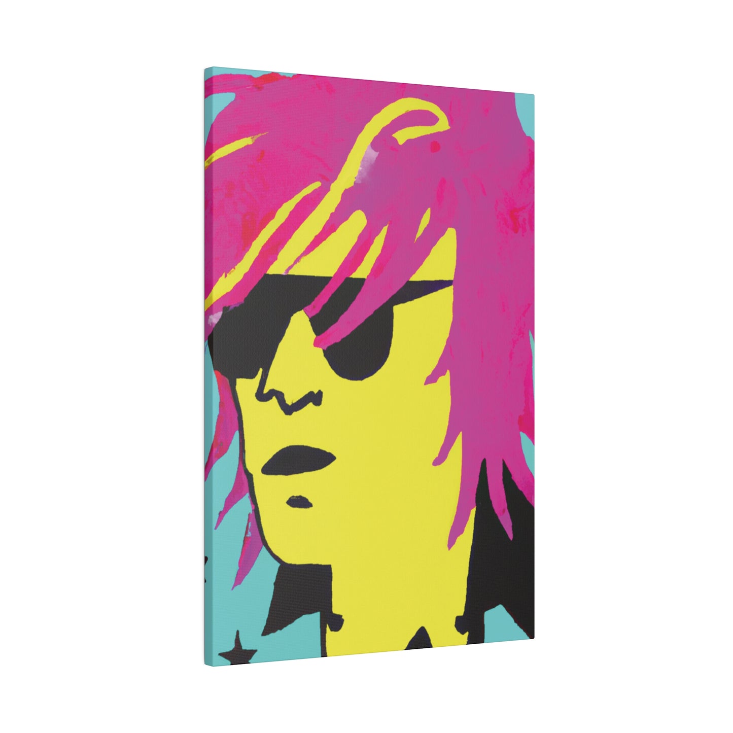 7462L - Rockstar Painting Print | Face | Abstract | Poster | Home Decor | Wall Art | Music Art | Canvas