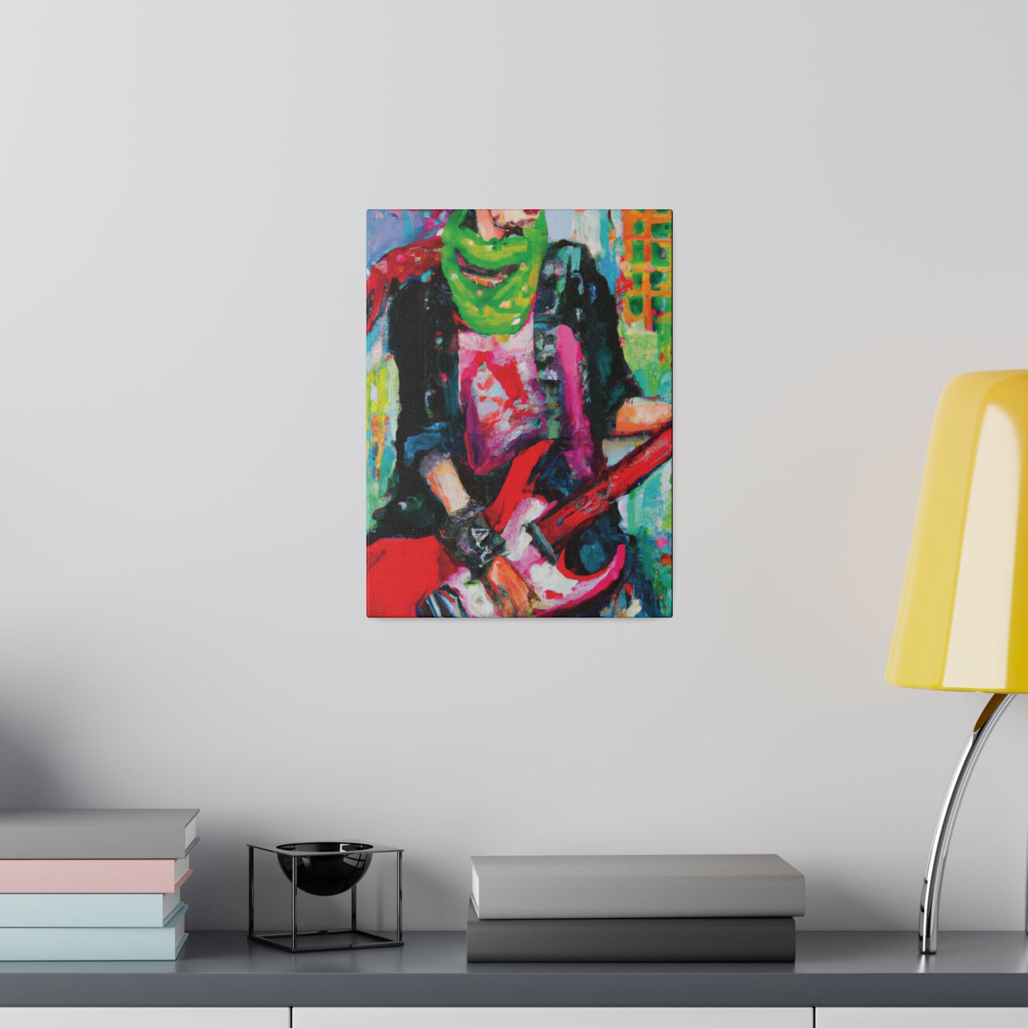 3075J - Rockstar Oil Painting Style Print | Poster | Home Decor | Wall Art | Music Art | Canvas