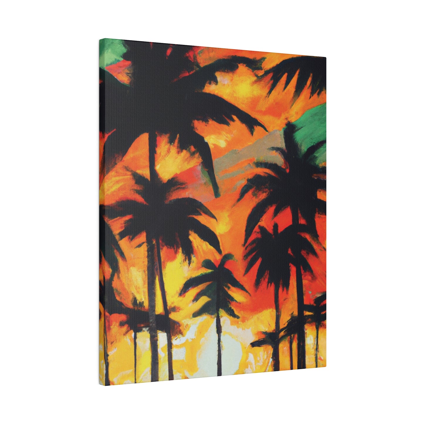 4567E - Miami Beach Sunset Painting Print | Miami | Beach | Sunset | Poster | Home Decor | Wall Art | Canvas