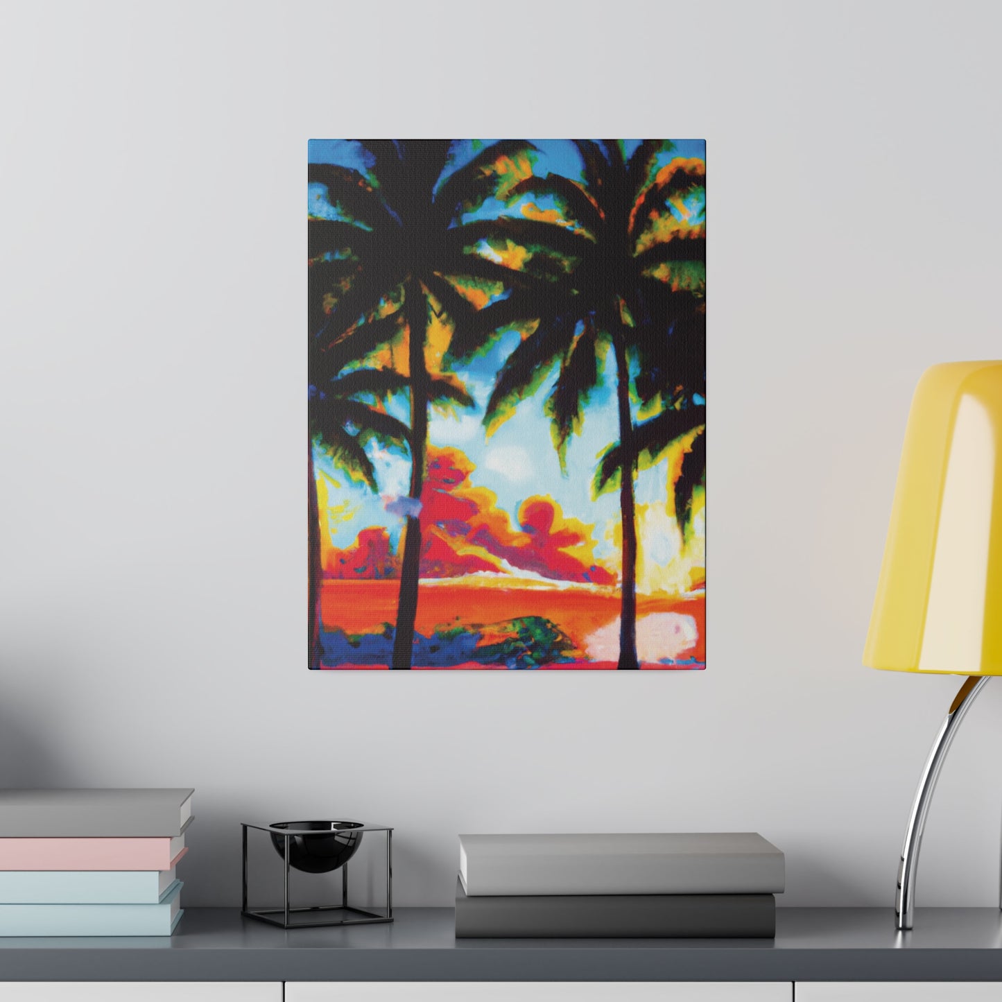 941Q - Miami Beach Sunset Painting Print | Miami | Beach | Sunset | Poster | Home Decor | Wall Art | Canvas