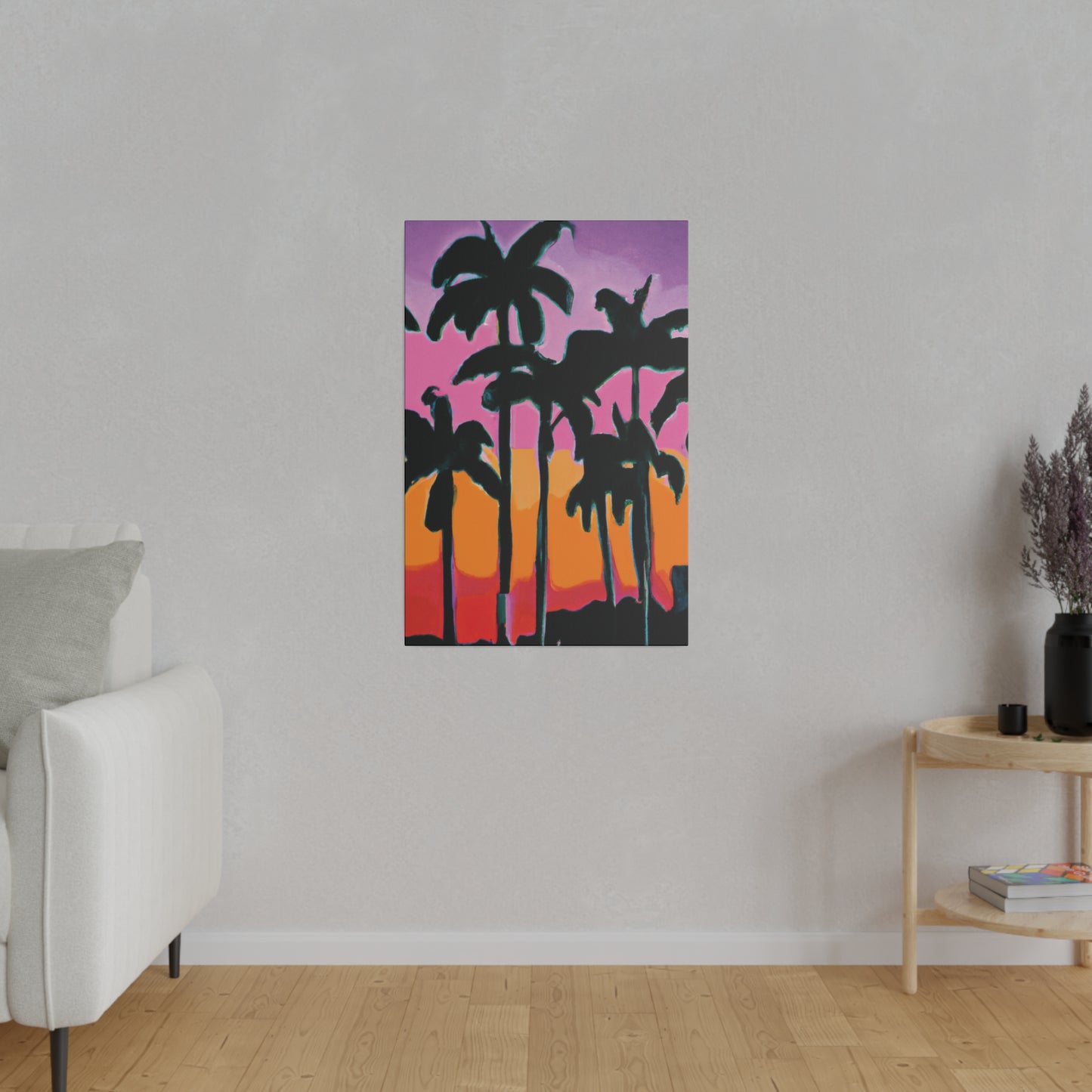 5108P - Miami Beach Sunset Painting Print | Miami | Beach | Sunset | Poster | Home Decor | Wall Art | Canvas