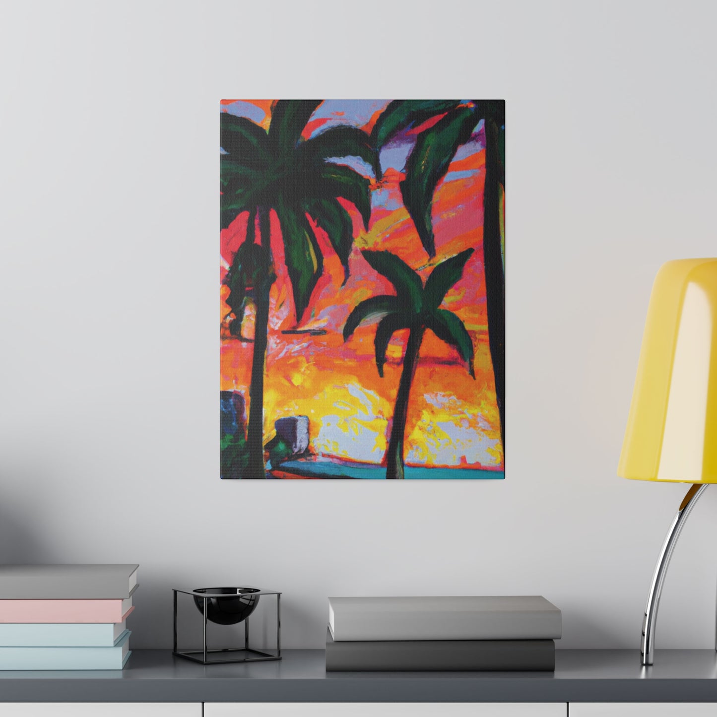 5471R - Miami Beach Sunset Painting Print | Miami | Beach | Sunset | Poster | Home Decor | Wall Art | Canvas