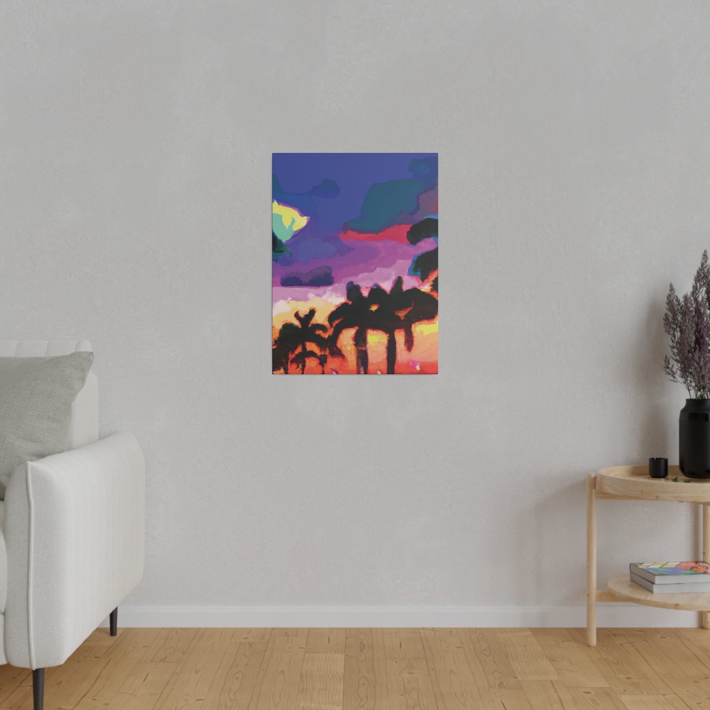 2520H - Miami Beach Sunset Painting Print | Miami | Beach | Sunset | Poster | Home Decor | Wall Art | Canvas