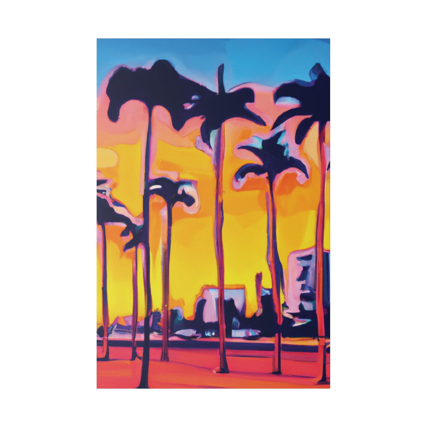 9692W - Miami Beach Sunset Painting Print | Miami | Beach | Sunset | Poster | Home Decor | Wall Art | Canvas