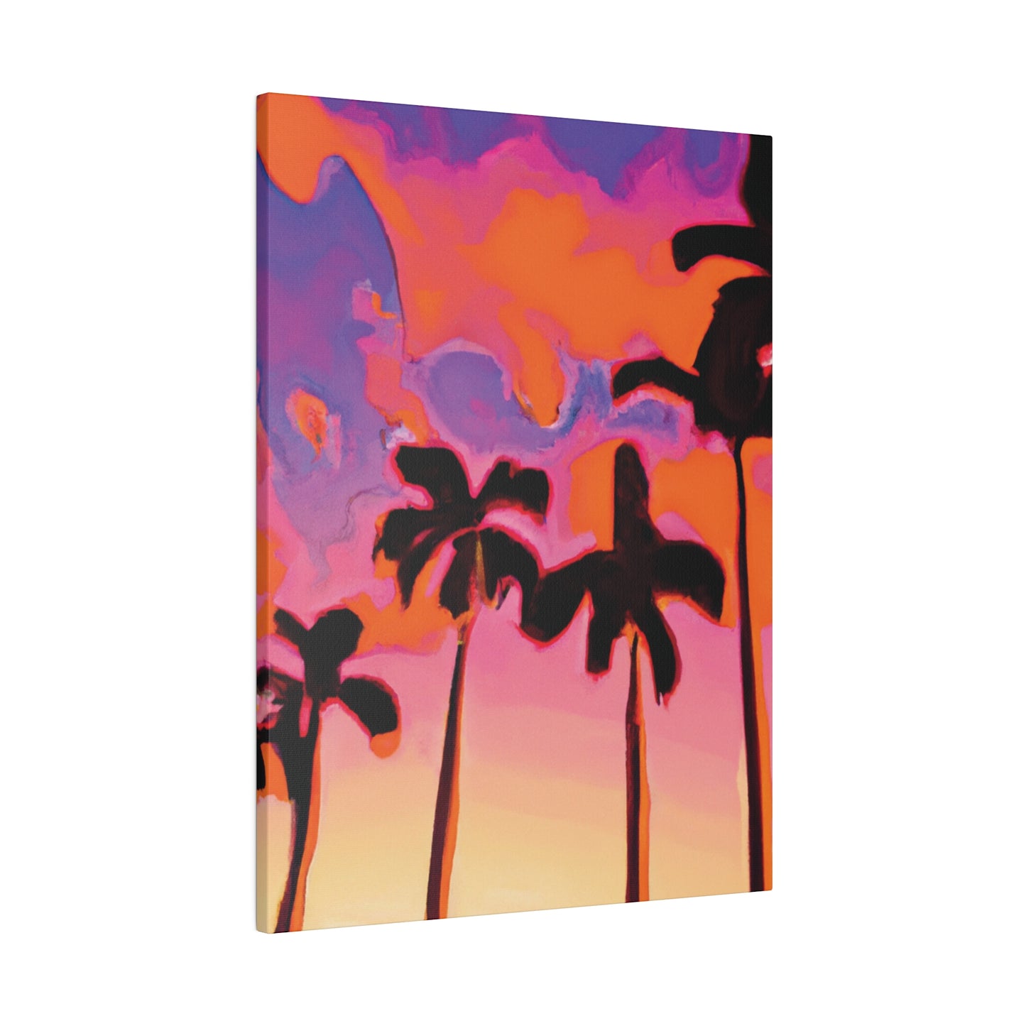 7182U - Miami Beach Sunset Painting Print | Miami | Beach | Sunset | Poster | Home Decor | Wall Art | Canvas