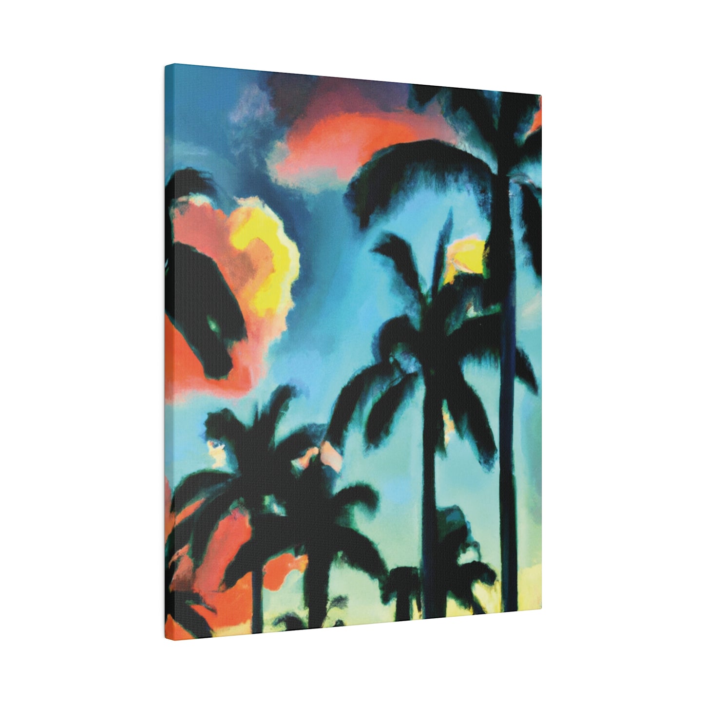 8724W - Miami Beach Sunset Painting Print | Miami | Beach | Sunset | Poster | Home Decor | Wall Art | Canvas