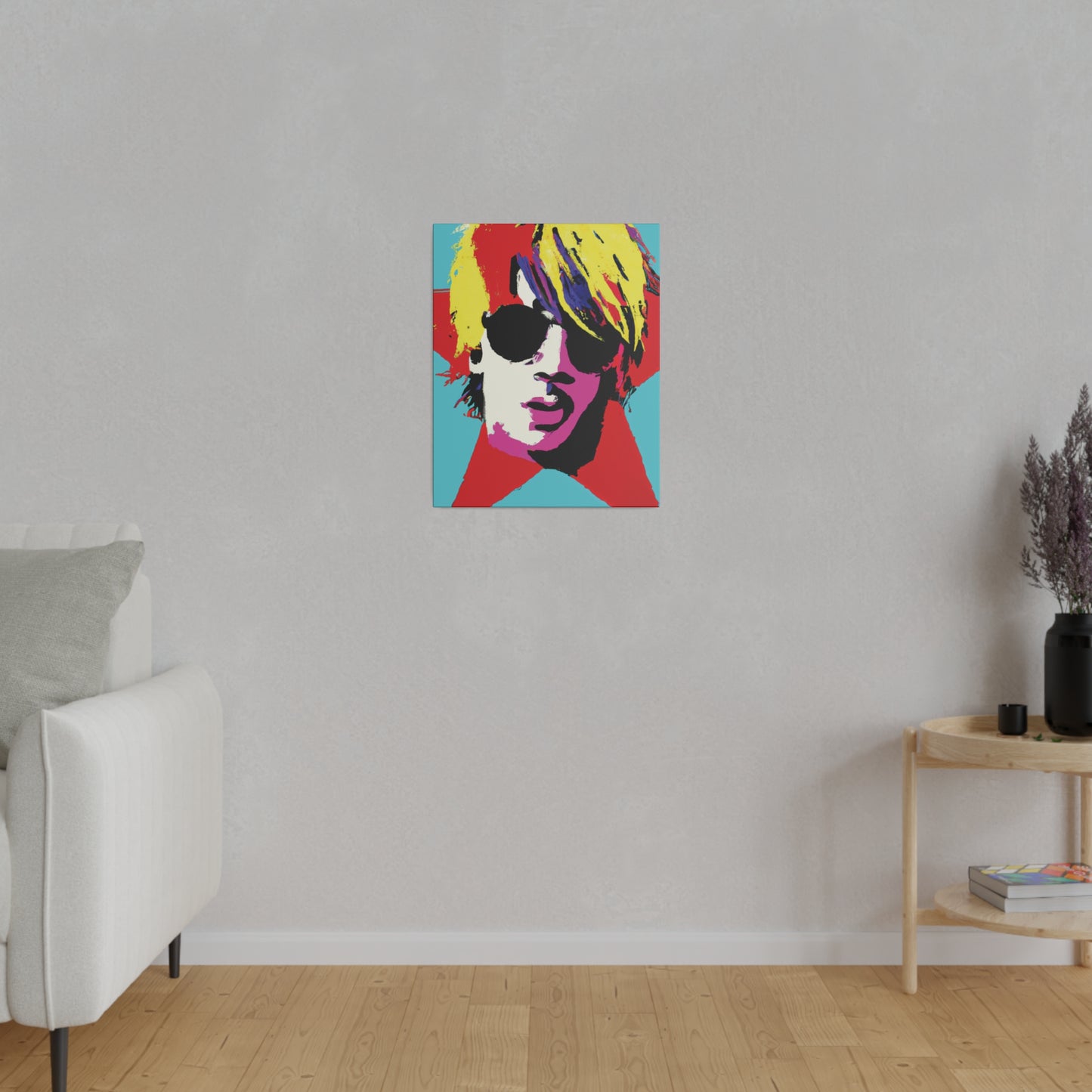 7442Q - Rockstar Painting Print | Face | Abstract | Poster | Home Decor | Wall Art | Music Art | Canvas