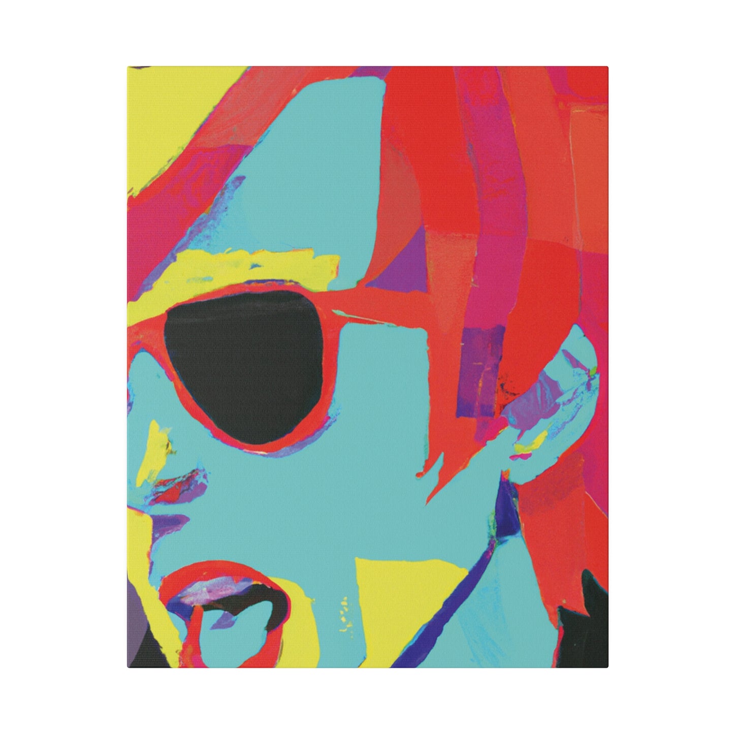 4511A - Rockstar Painting Print | Face | Abstract | Poster | Home Decor | Wall Art | Music Art | Canvas