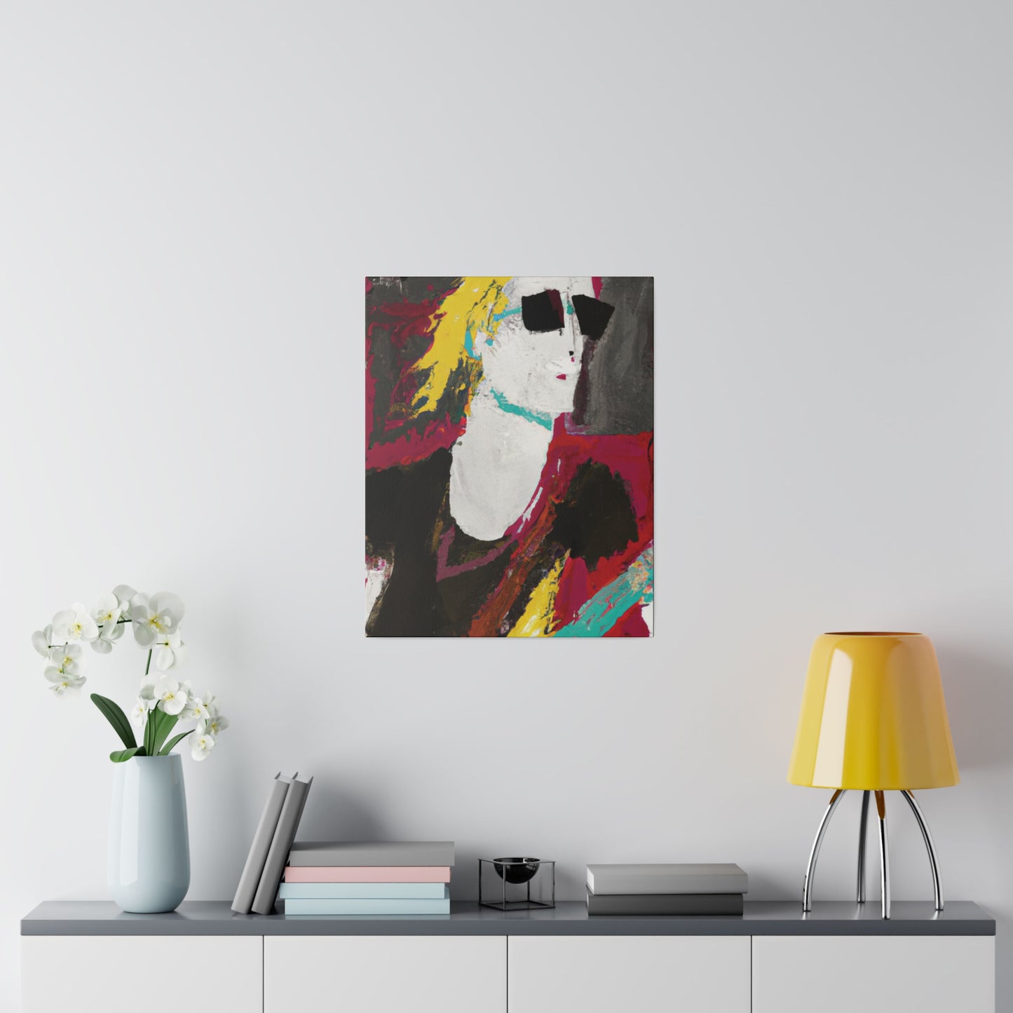 9346S - Rockstar Painting Print | Face | Abstract | Poster | Home Decor | Wall Art | Music Art | Canvas