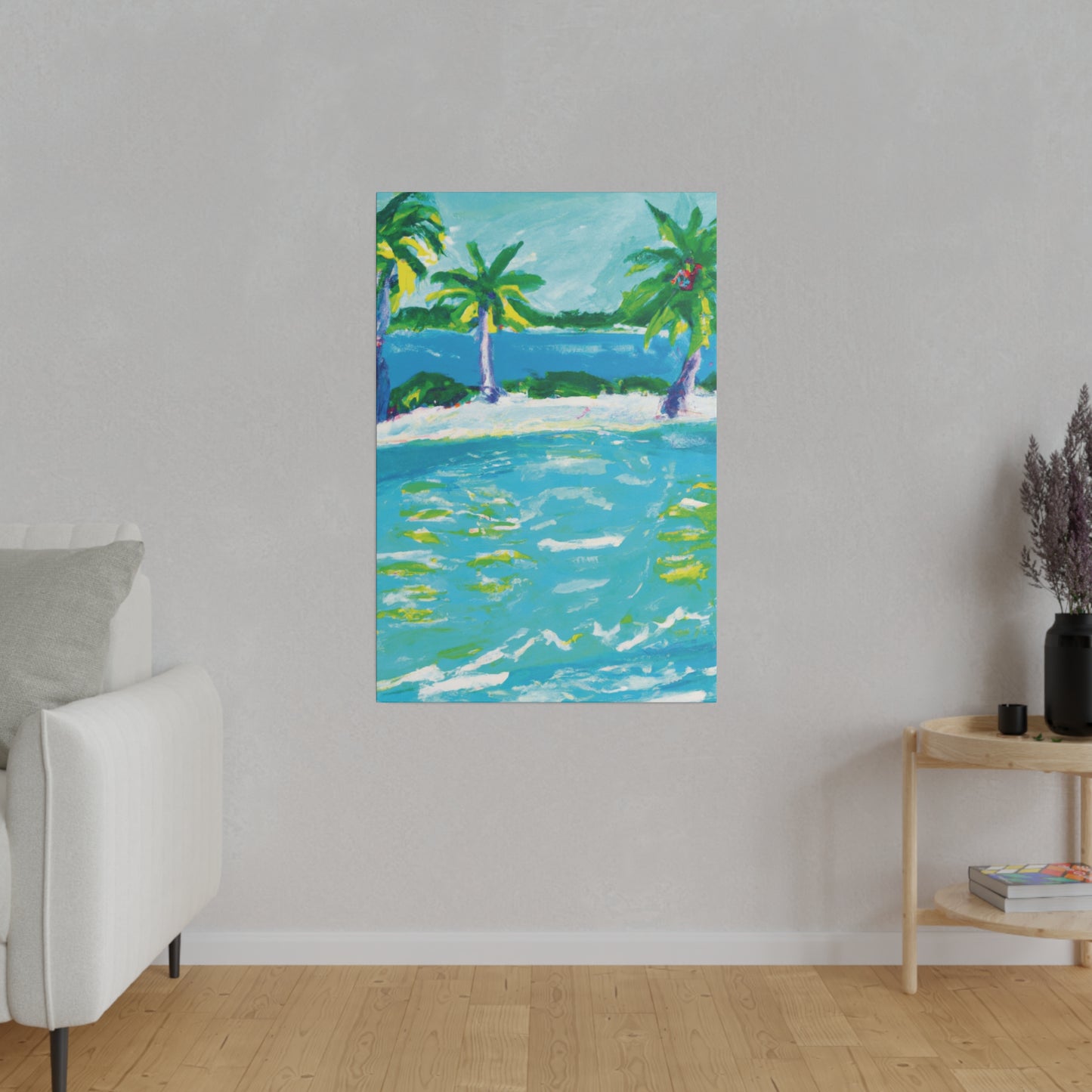 9256K - Bahamas Ocean Painting Print | Bahamas | Ocean | Beach | Poster | Home Decor | Wall Art | Canvas
