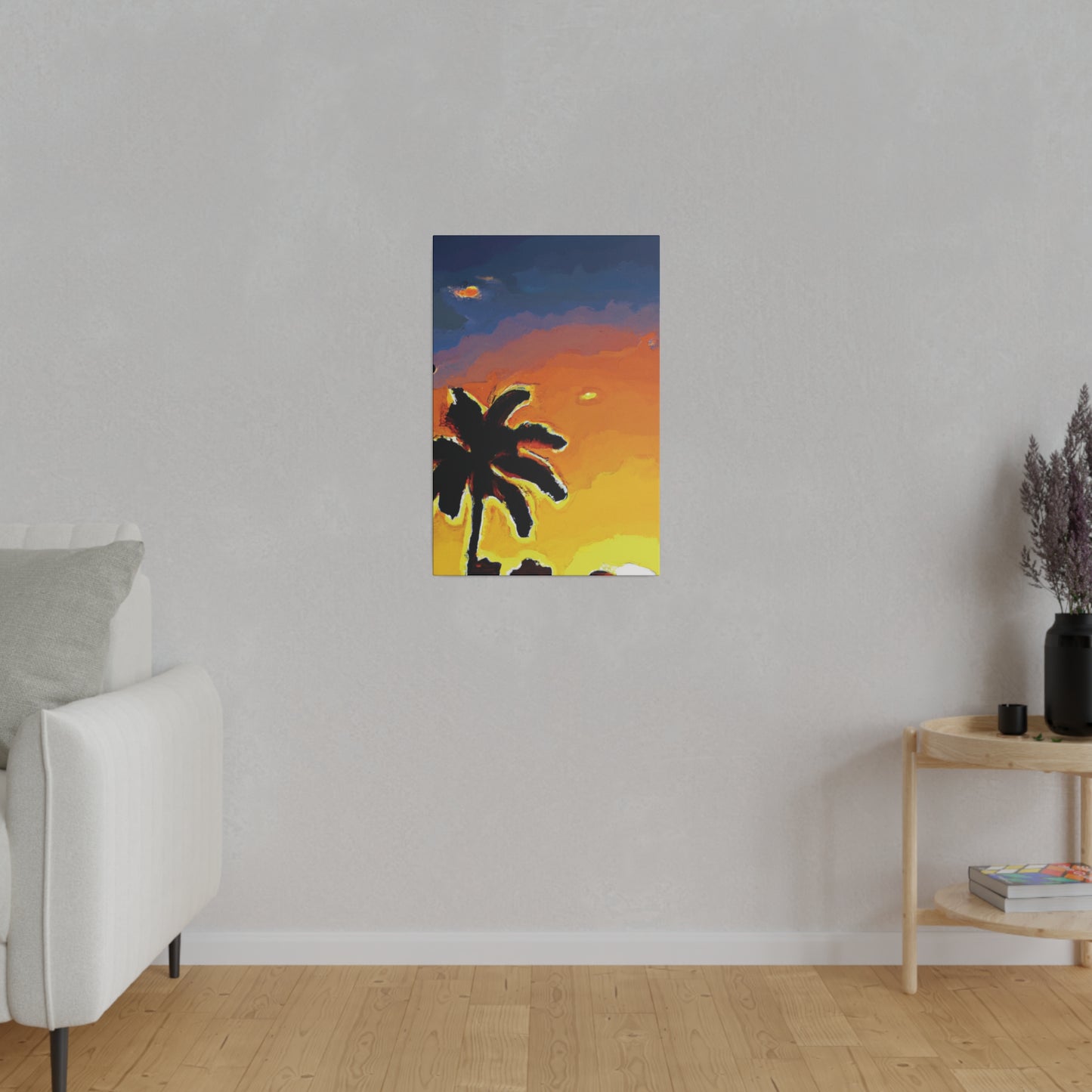 8720W - Miami Beach Sunset Painting Print | Miami | Beach | Sunset | Poster | Home Decor | Wall Art | Canvas