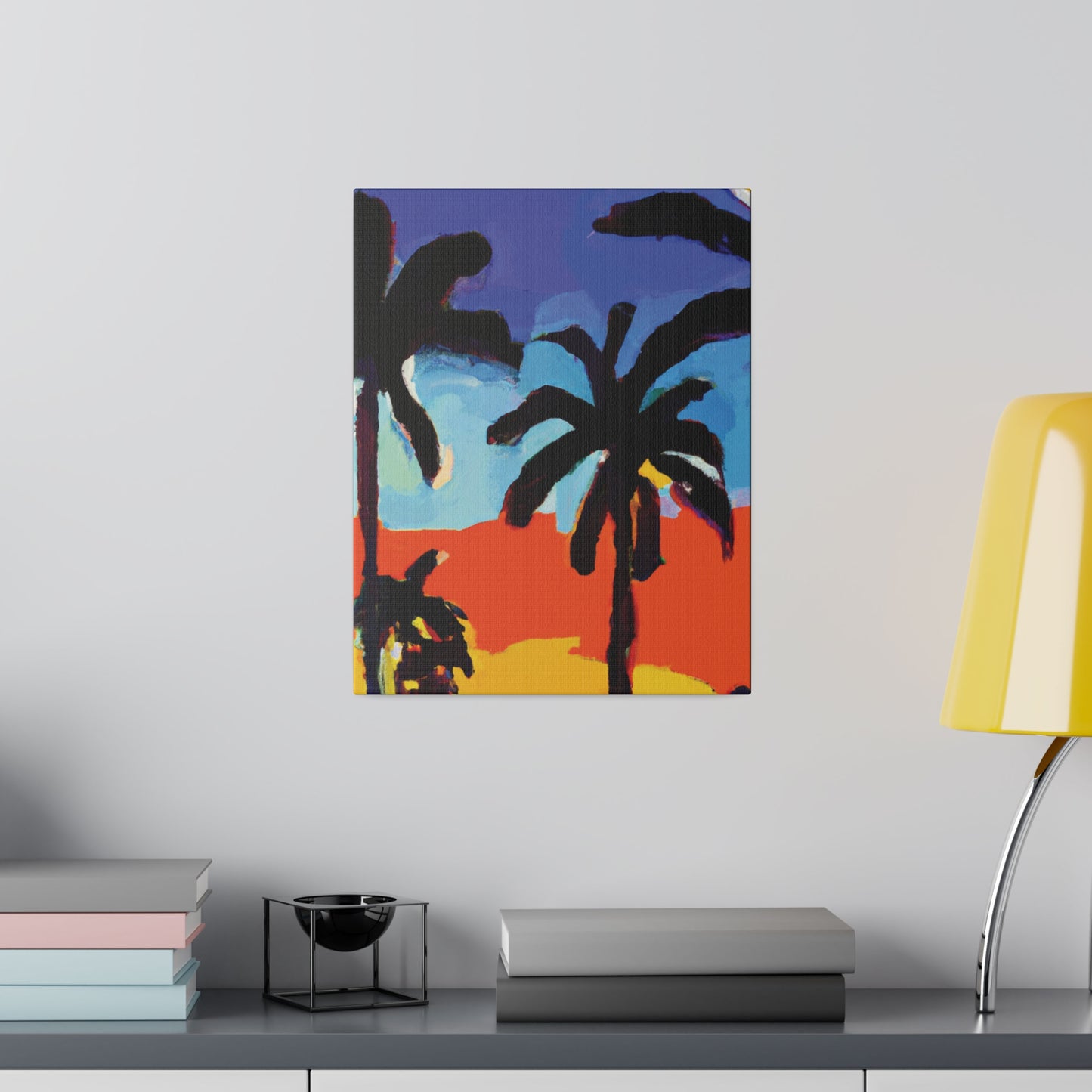 8634T - Miami Beach Sunset Painting Print | Miami | Beach | Sunset | Poster | Home Decor | Wall Art | Canvas