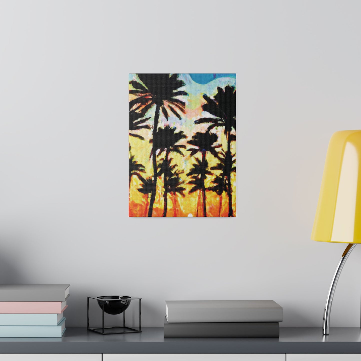 4555V - Miami Beach Sunset Painting Print | Miami | Beach | Sunset | Poster | Home Decor | Wall Art | Canvas